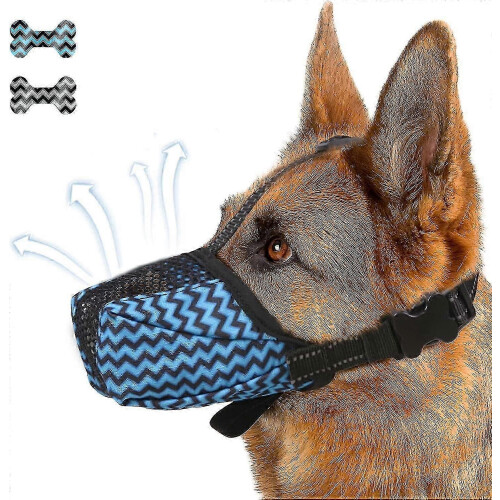 Dog Muzzle, Breathable Mesh Dog Mask Muzzle Anti Biting Barking Chewing Soft Pet Muzzle For Small Medium Large Sized Dog