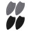 2Pieces Multipurpose Heat Resistant Ironing Mat Provide-Black 2