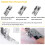 Pied-de-biche pour Machine à coudre, Guide réglable et robuste, 5