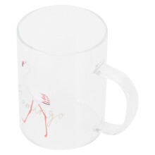 350ml Transparent High Borosilicate Glass Mug – 8x10.5cm Drinkware