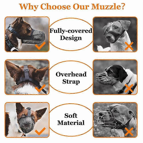 Breathable Anti-Biting Chewing Licking Pet Muzzle Dog Muzzle Anti-lick 2