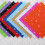 10Pcs Color Star Pattern Non-woven Sheets 30x30cm 10