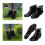 1 Pair PVC Rain Boots 39/40 Black Pink Spots 4