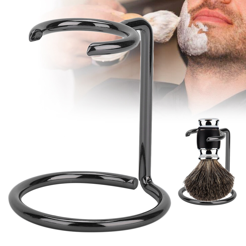 Stainless Steel Men Shaving Brush & Razor Stand Salon Travel Holder
