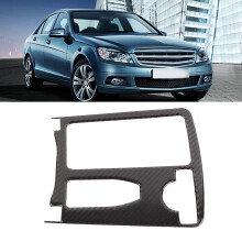 Carbon Fiber Water Cup Holder Trim for C-Class W204 2007-2013