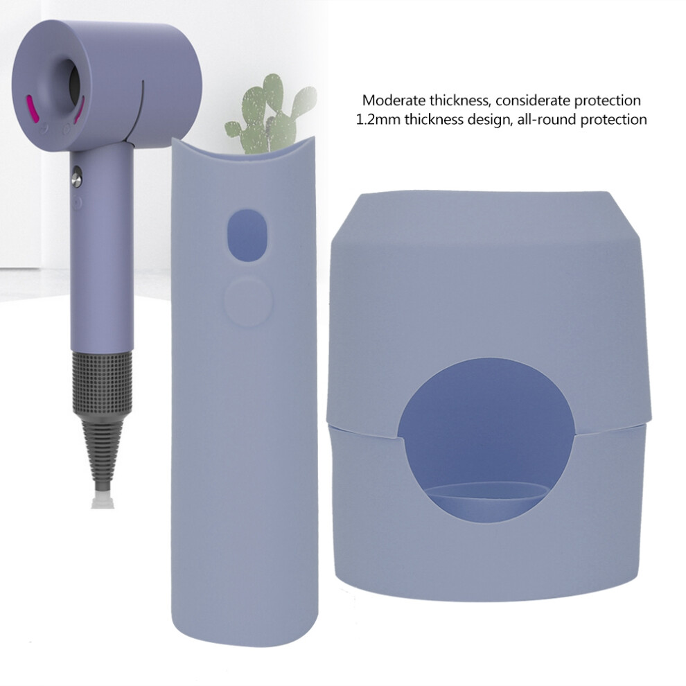 Lavender/Gray Silicone Protective Cover For Dyson Hair Dryers