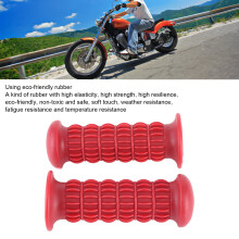 Motorcycle Rubber Handlebar Grips Universal Red