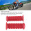 Motorcycle Rubber Handlebar Grips Universal Red 1