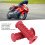 Motorcycle Rubber Handlebar Grips Universal Red 12