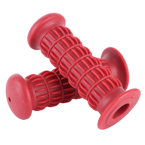 Motorcycle Rubber Handlebar Grips Universal Red 1