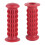 Universal Rubber Motorcycle Handlebar Grips Red 3