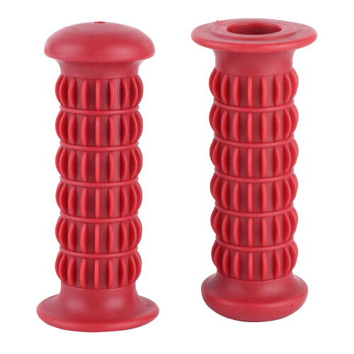 Universal Rubber Motorcycle Handlebar Grips Red 2