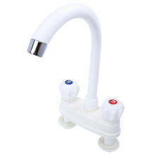 Two-Handle Plastic Faucet for Bathroom Sink