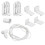 No-Drill 17mm Roller Blind Holder, Double Clamp & Chain Hoist 1
