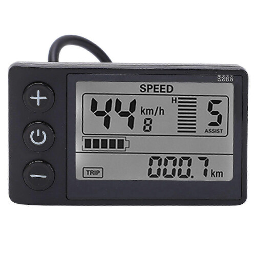 Electric Bike S866 LCD Meter 24V/36V/48V Waterproof Control Panel