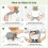 Portable 4D Shiatsu Neck & Back Massager, 3-Level Deep Tissue Kneading 2