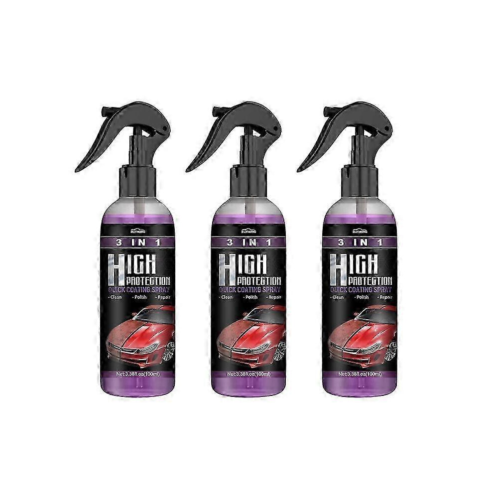 2026 3Pcs 100Ml Car Ceramic Coating Spray: Nano Polish & Scratch Repair 3512009375609