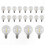 20-Pack Shatterproof E12 G40 LED Bulbs for Solar String Lights 2