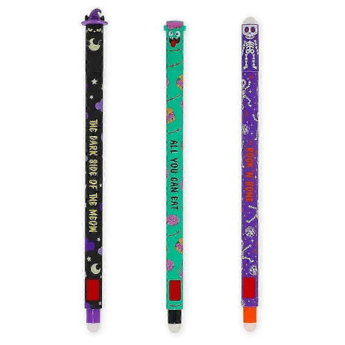3PCS Cute Ghost Gel Pens, Refillable & Erasable, Smooth Writing for School Office
