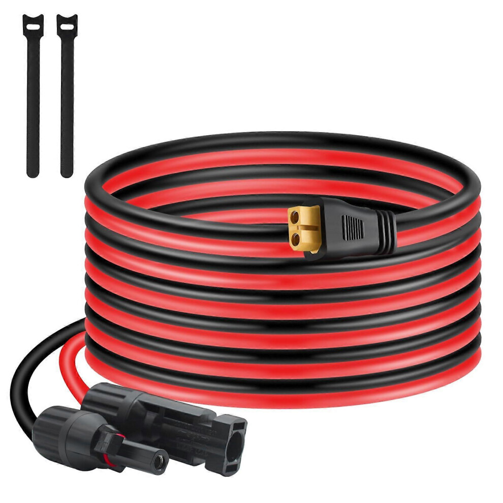10Ft 12Awg Mc4 To Xt60 Solar Cable, Pure Copper, Reliable Power Transfer 4079869279625