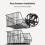 3-Tier Stackable Wire Basket Cart with Wheels for Kitchen Storage 2