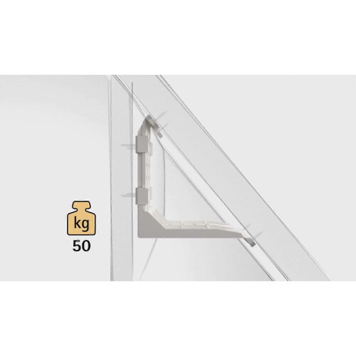 Sloping Ceiling Adapter Brackets for Sloped Wardrobe/Fascia Boards (Pair) 2