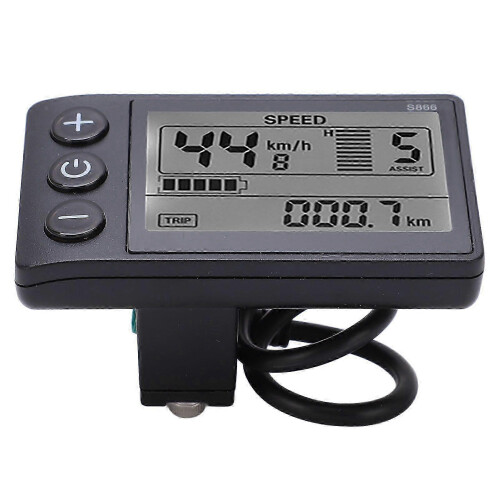 Electric Bike S866 LCD Meter 24V/36V/48V Waterproof Control Panel 2