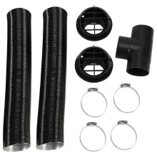 Conector en T de 60 mm para tubo de calefacción de coche, manguera de ventilación de salida de aire caliente