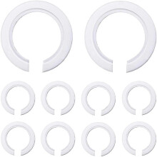 100 anillos reductores de pantalla de lámpara E27 a E14, convertidor de plástico de 42 mm a 29 mm