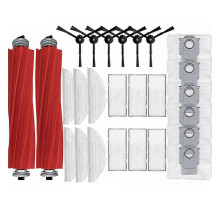 Repuestos para la Roborock S7 Max Ultra Q100TSC: Cepillo lateral, filtro HEPA, paño de limpieza, bolsas para el polvo.