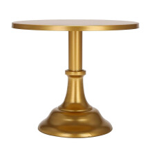 Soporte para pasteles de hierro y metal dorado para cumpleaños y bodas.