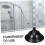 10" Solid Retro Big Bell Rain Shower Head, High-Pressure Chrome Finish 3