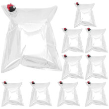 10 bolsas de repuesto a prueba de fugas de 5 litros para bolsas de vino portátiles.