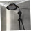 10" Solid Retro Big Bell Rain Shower Head, High-Pressure Chrome Finish 5