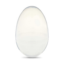 Uovo di Pasqua gigante in plastica trasparente da 30 cm, grande, riempibile, resistente, decorazione per le feste.