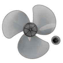 Aspa de ventilador de plástico - 3/5 hojas con tapa de tuerca