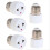 5PCS E27 to EU Plug Adapter Bulb Holder Base Portable L Edition 0115 1