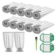 Bolsas y filtros para aspiradora Kobold VK7 FP7, paquete de 10 unidades