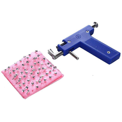 Kit per piercing a orecchie, naso e ombelico con perni