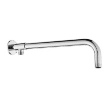 AURA 33cm Stainless Steel Shower Arm with Copper Holder, Chrome Finish for Rainfall Shower
