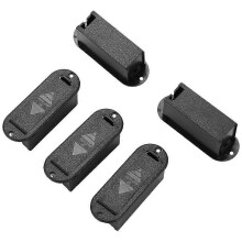 5 unidades de estuche para batería de 9V, tapa para pastillas activas de guitarra y bajo, edición 0827