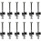 12-Pack Trampoline Spacers with Screws - Replacement Accessories B5 1