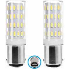 Bombilla LED Ba15d de 5W, 12-24V, equivalente a 50W, luz blanca fría 6000K, paquete de 2