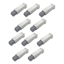 10-Pack Soft Close Dampers for Full Overlay Hinges, Smooth Slow Straight-Arm Clip Top Retrofit