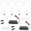 Kit de 4 luces LED blancas CCFL tipo aro halo con intermitentes DRL para BMW E36 E46 E39 E38 1