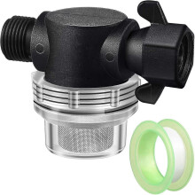 Water Pump Strainer Filter, 1/2" Fitting, Stainless Steel, Compatible with Swivel Nut 255-315