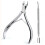 Precision 5mm Tip Stainless Steel Cuticle Nipper & Pusher Set Silver 1