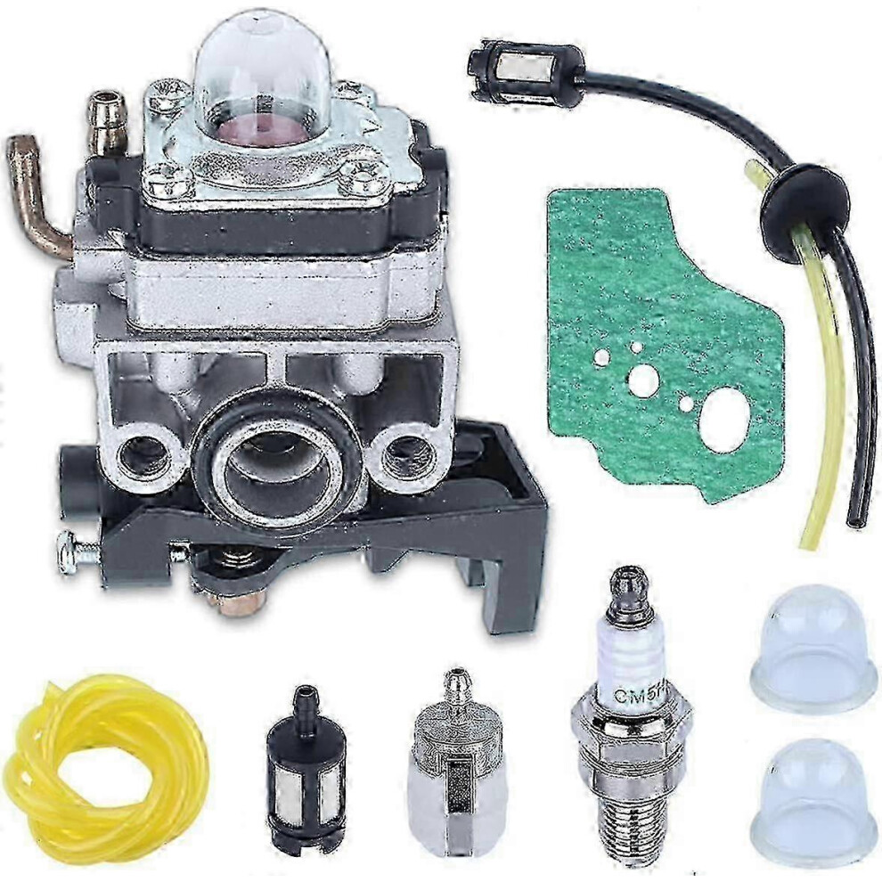 Carburetor Kit For Honda Gx25 Gx35 Fg110 Hht35 Hht25 Engine, Adefol Carburetor + Gasket + Filter + Fuel Line + Air Filter + Spark Plug + Bulb 3605426386591