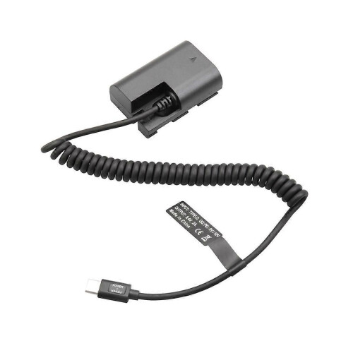 LP-E6 Dummy Battery Type-C Cable for Canon 5D/6D/7D/60D/70D/80D/90D/5DSR