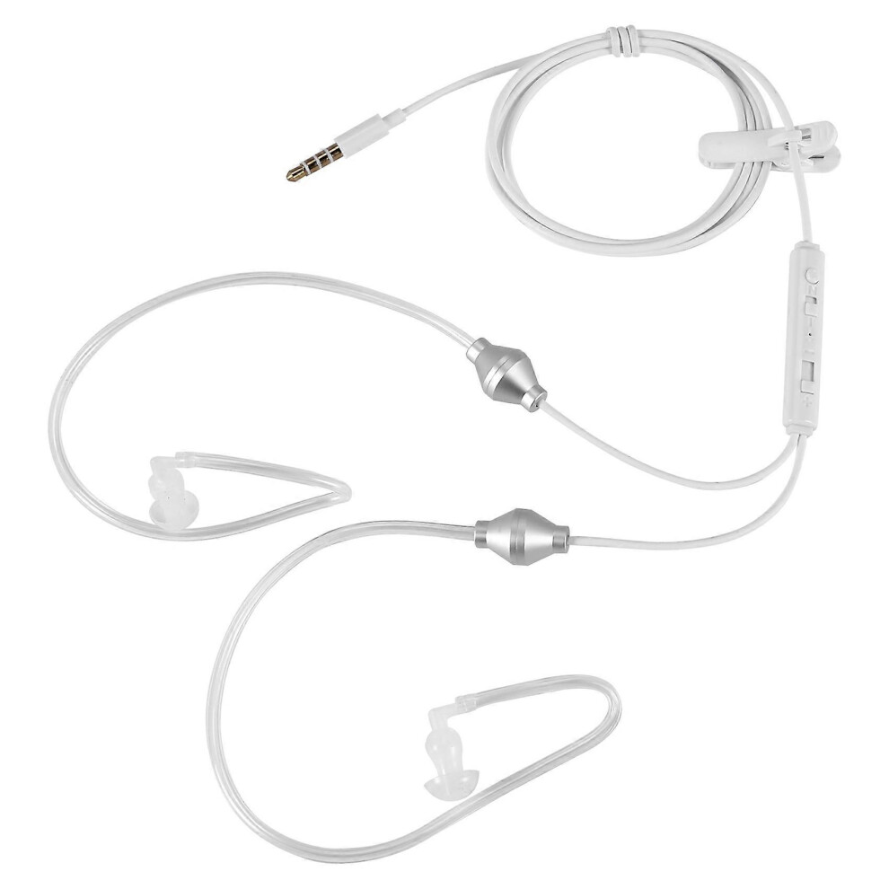 3.5Mm Anti-Radiation Air Tube Earphones With Mic, Noise Isolating 7306622289285